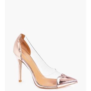 Rose Gold Plexi Heels